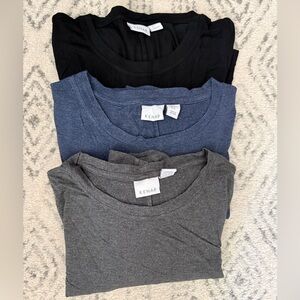 Kenar // pack of 3 short sleeve black, blue, and grey dress